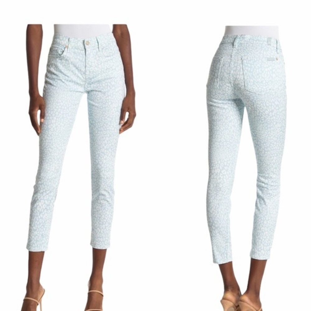 NWT 7 for All Mankind Gwen Leopard Jeans